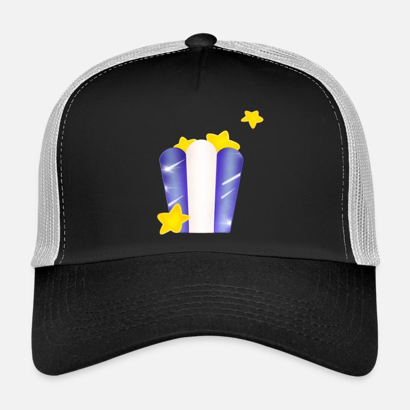 Star-Tasche! - Trucker Cap - Schwarz/Steingrau