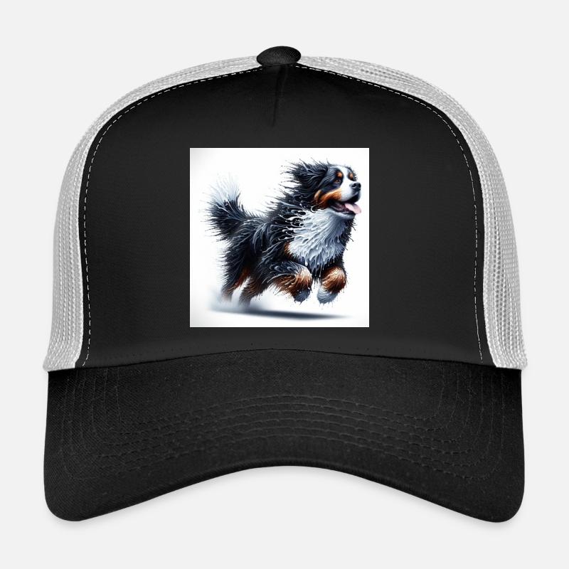 Bouvier bernois - Casquette trucker - noir/gris pierre