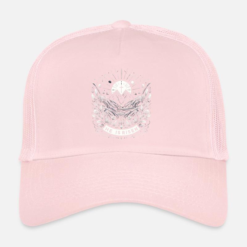 Style de ligne de paysage de Easter Mountain Casquette trucker 