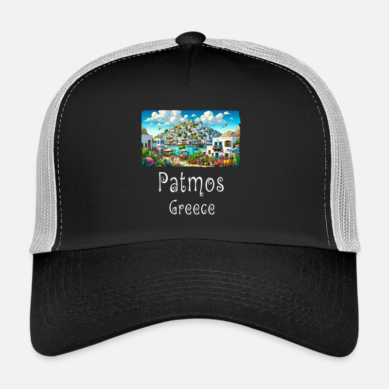 Patmos, Grèce, île de vacances, plage Casquette trucker 