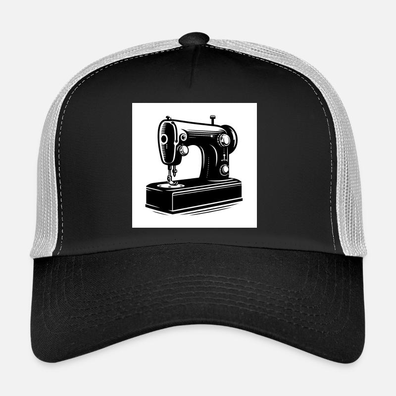 Silhouette de machine à coudre vintage Casquette trucker 