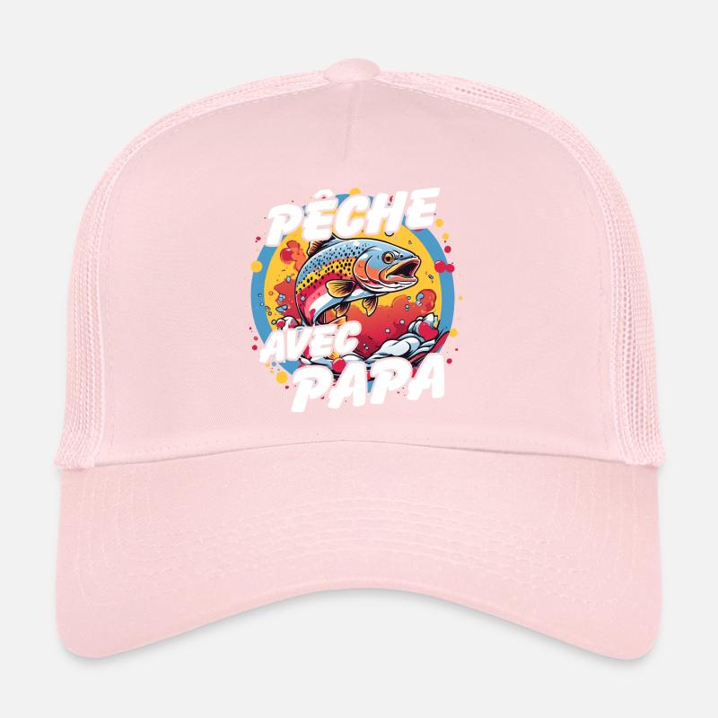 Pêche avec papa Casquette trucker 