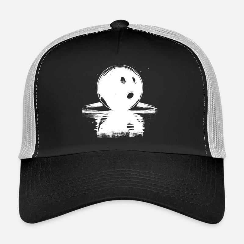Bowling Ball Sketch Trucker Cap