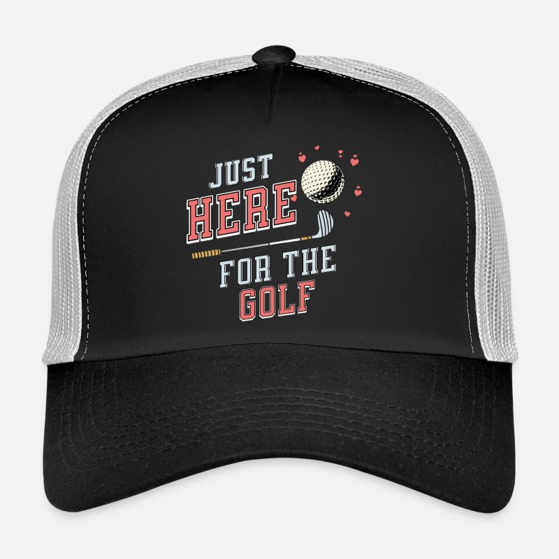Conception de motivation pour le golf pour les amateurs de golf - Casquette trucker  - noir/gris pierre