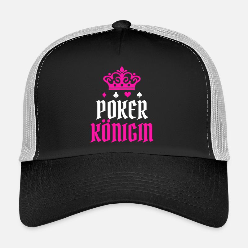 Queen Poker Statement Casino Professional Players Gamble Trucker Cap