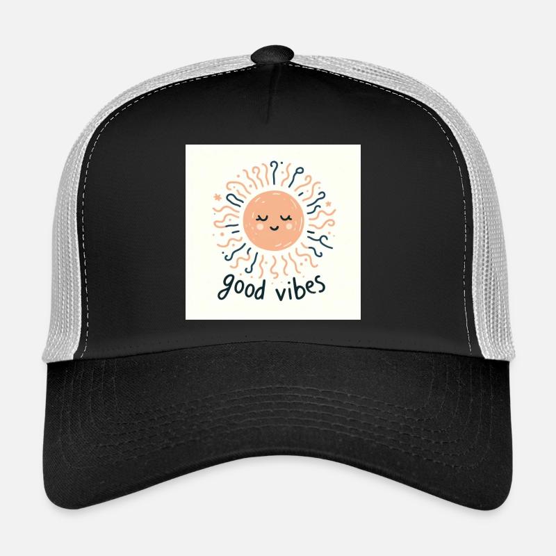 Eine zufriedene Sonne - Trucker Cap - Schwarz/Steingrau