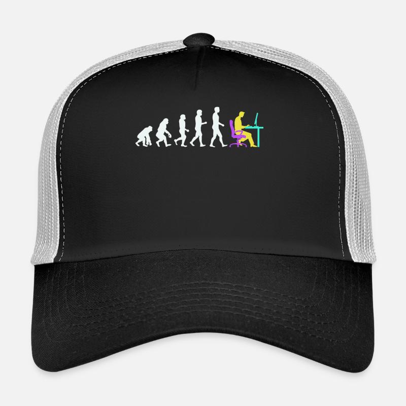 Developer Evolution Computerfreak Open Source - Trucker Cap - Schwarz/Steingrau
