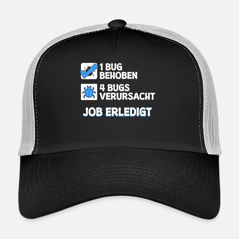 Développeur Coden skripting bugs debug correction de bugs Casquette trucker 