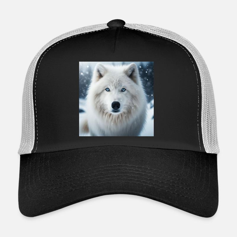 Arktischer Wolf Trucker Cap