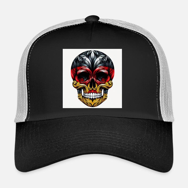Crâne Allemagne Casquette trucker 