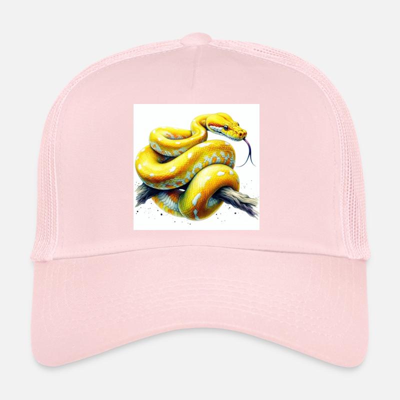 Yellow python Trucker Cap