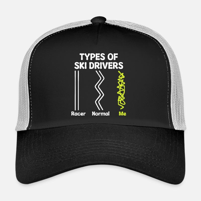Wintersaison Statement Schifahren Wintersport - Trucker Cap - Schwarz/Steingrau