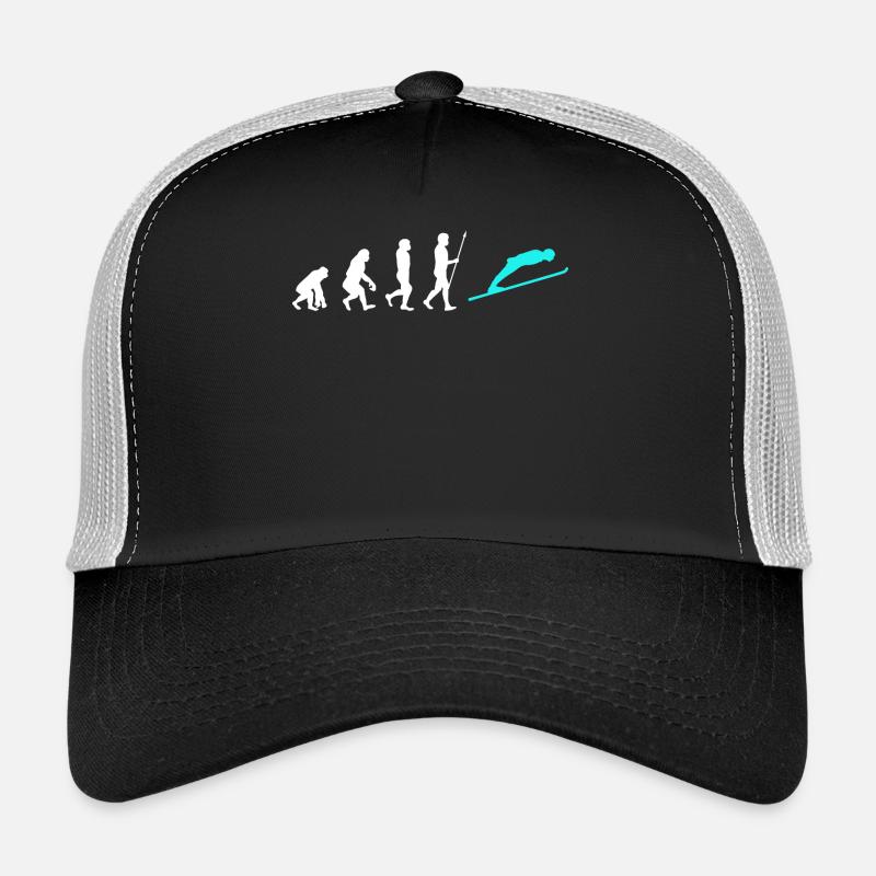 Schifahren Wintersport Evolution Skifahrer Winter Trucker Cap