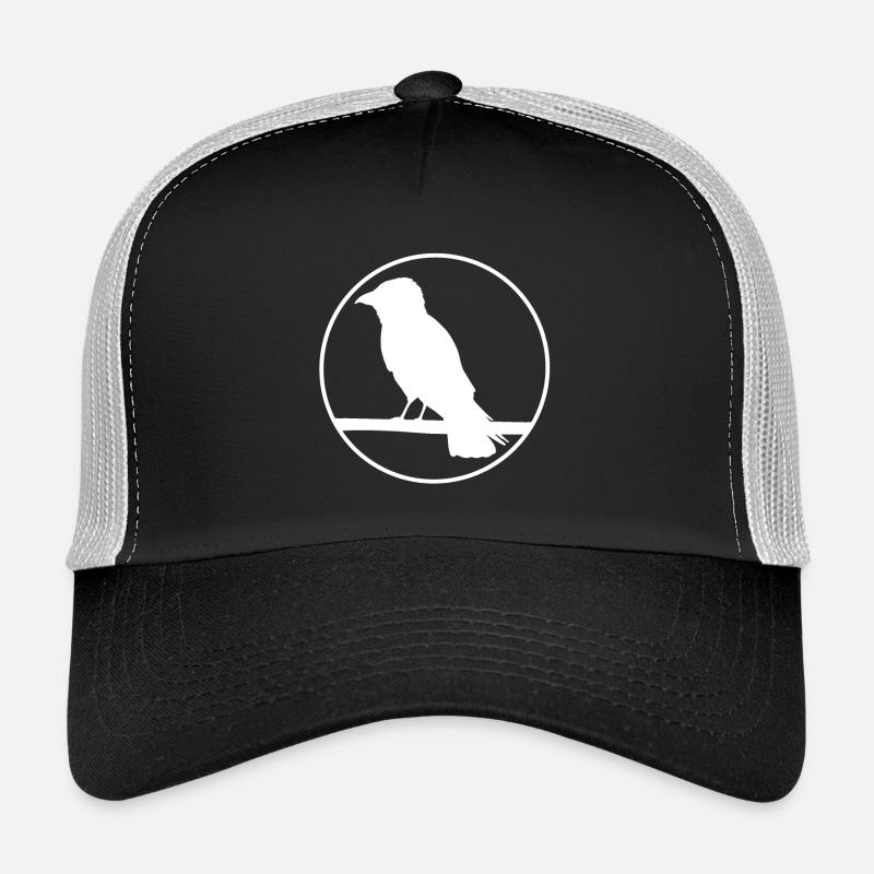 Krähe auf Ast Trucker Cap