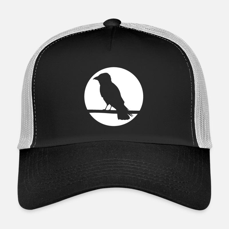 Corbeau sur une branche Casquette trucker 