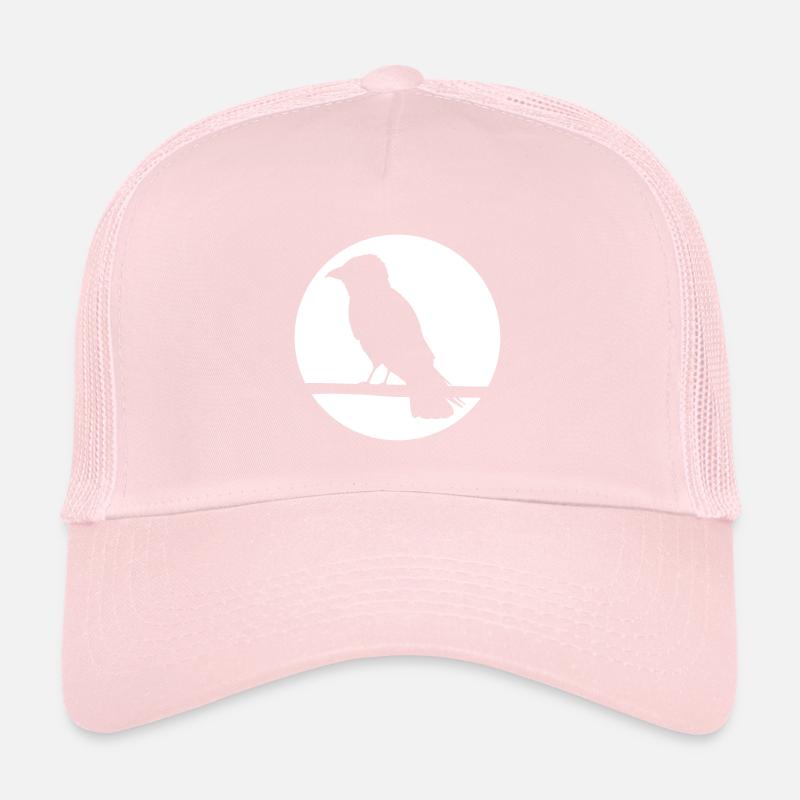 Corbeau sur une branche Casquette trucker 