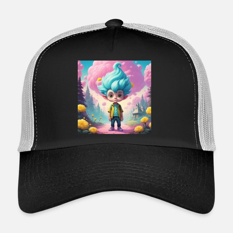 Gobelin dans la forêt des contes de fées Casquette trucker 