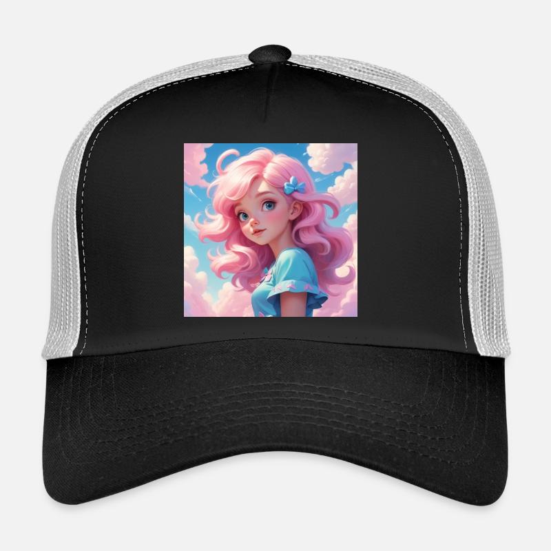 Girl - Trucker Cap - Schwarz/Steingrau