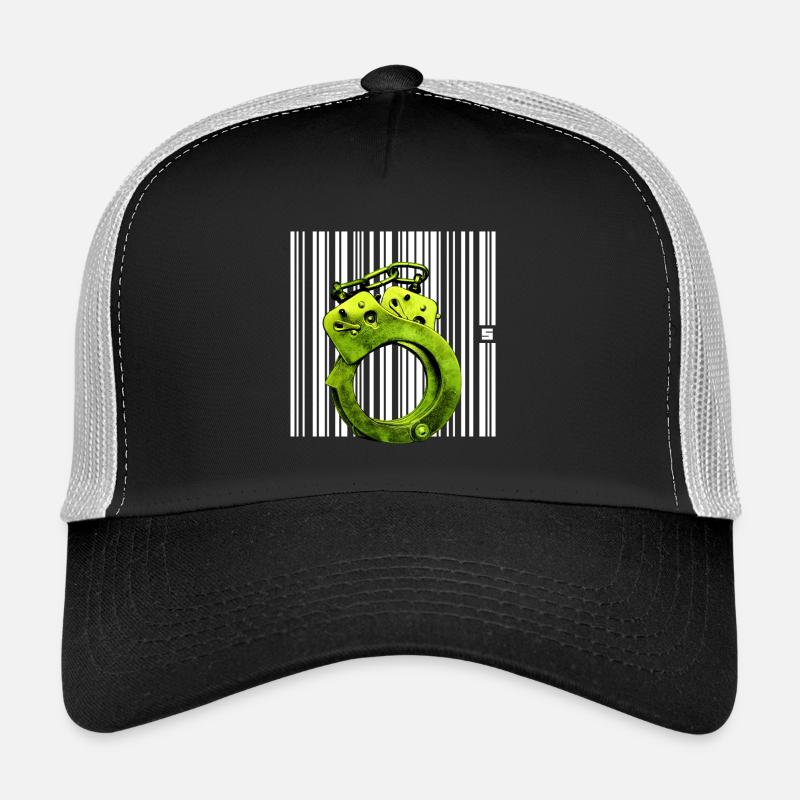 SPOT - STATUT - Casquette trucker  - noir/gris pierre