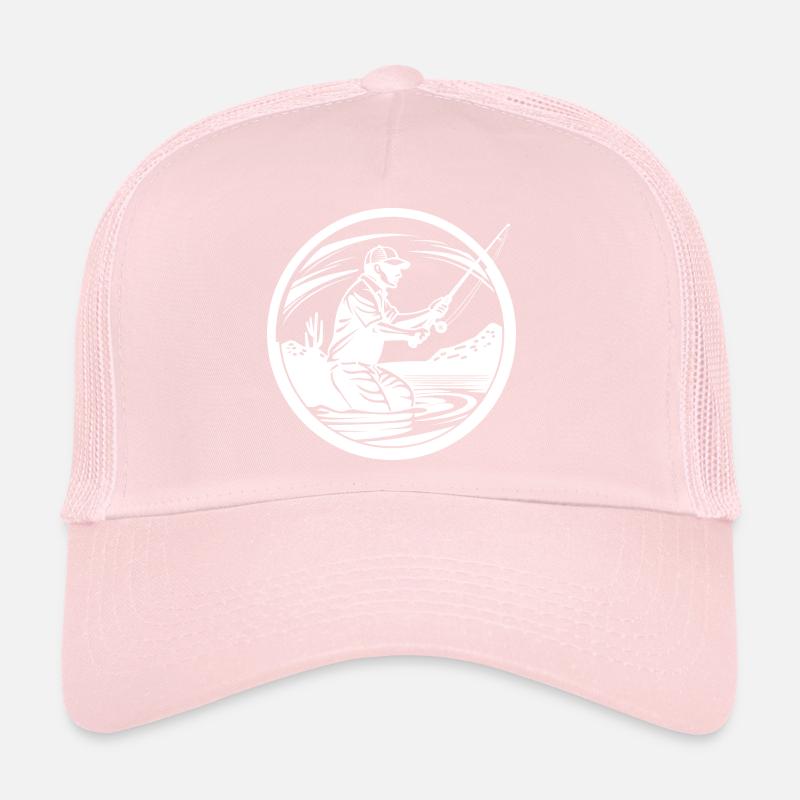 Fishing Drawing Trucker Cap
