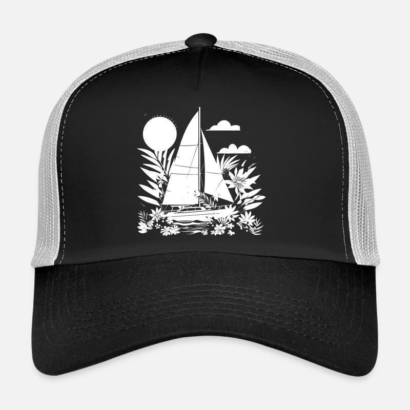 Sailing Comic Look Trucker Cap
