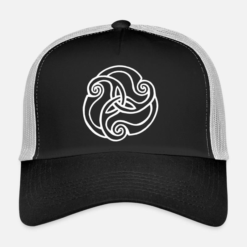 Weiße Blüte mit drei Blütenblättern Trucker Cap