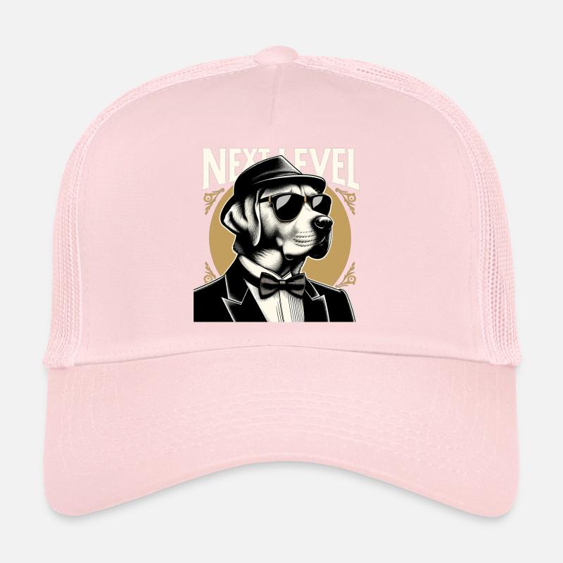 Dudley Labrador Tuxedo Suit Next Level Gift Trucker Cap