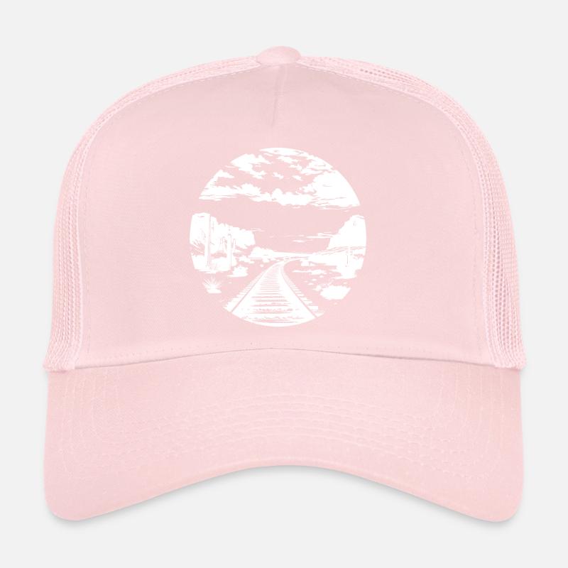 Railway Drawing Trucker Cap