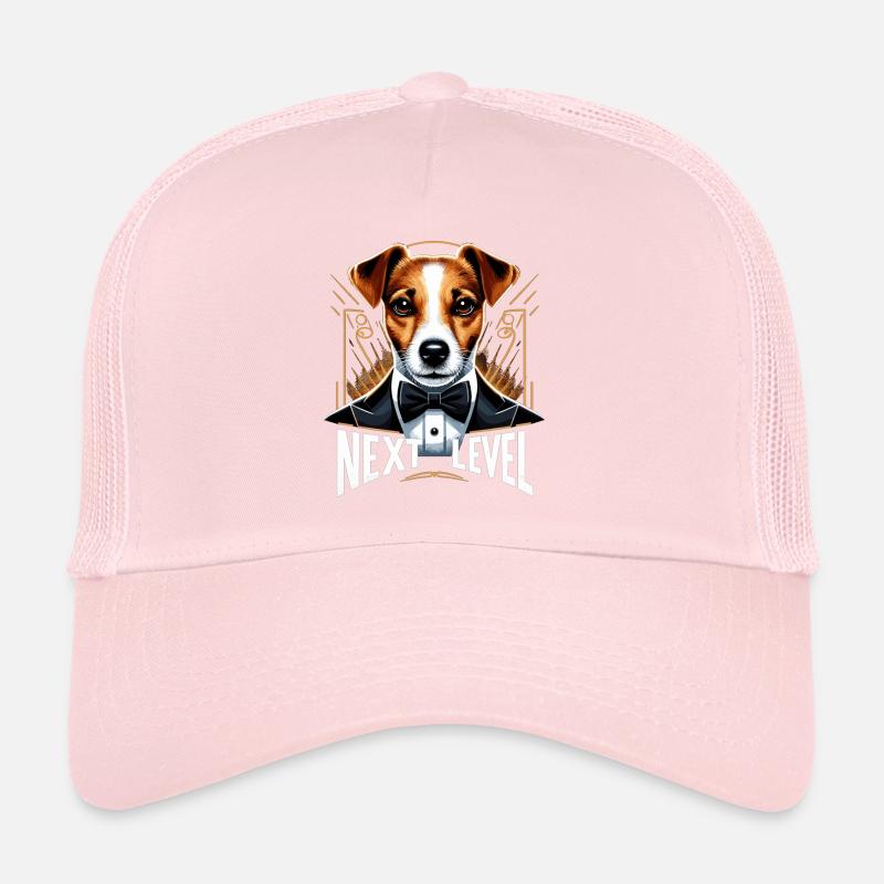 Jack Russell Terrier Tuxedo Next Level Gift Trucker Cap