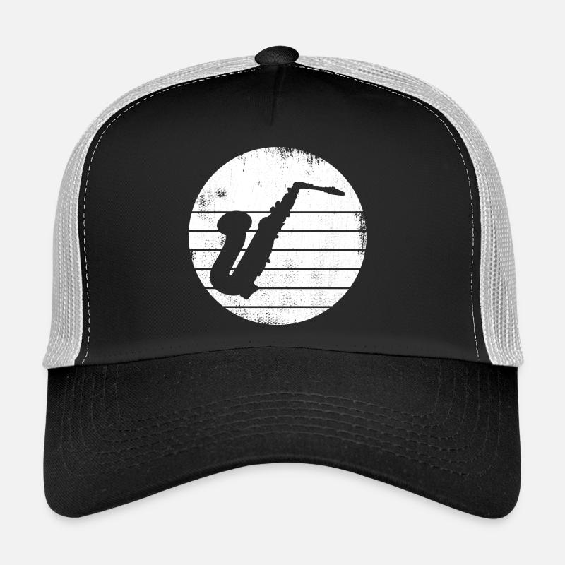 Dessin de saxophone Casquette trucker 