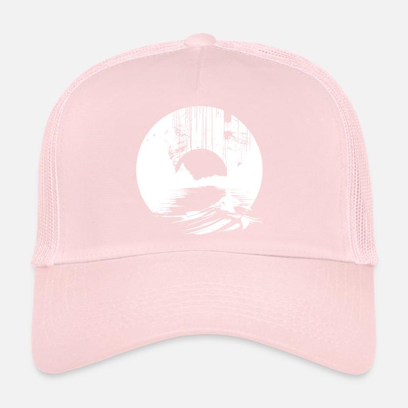Rowing Drawing Trucker Cap