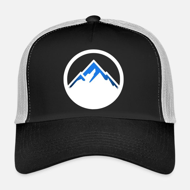 Mountains logo white Trucker Cap