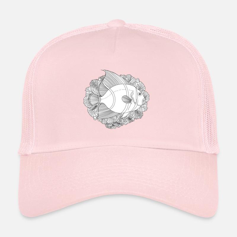 Fish Pacific Ocean Coral Trucker Cap