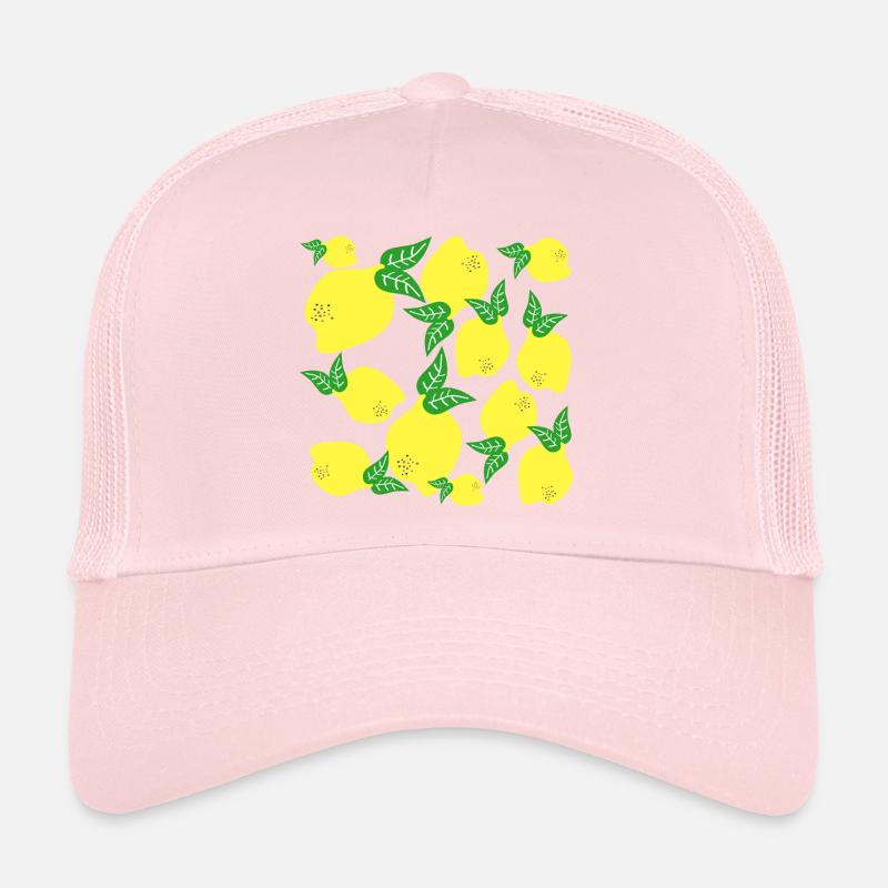Zitronen Muster Trucker Cap