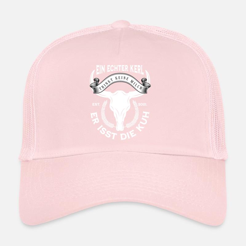 Kuh Spruch "Ein echter Kerl trinkt keine Milch... Trucker Cap
