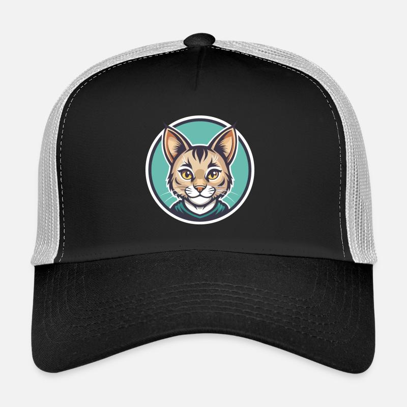 Pixie Bob Katze Rasse Cartoon Kawaii Tier Haustier Trucker Cap