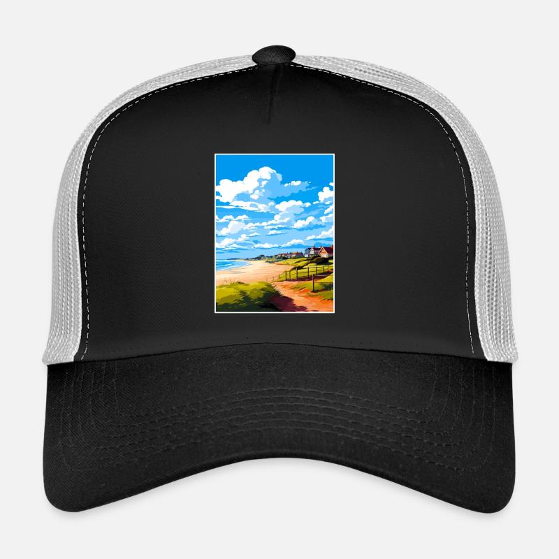 Suffolk Coast Heaths Reiseposter Souvenir WPA Trucker Cap