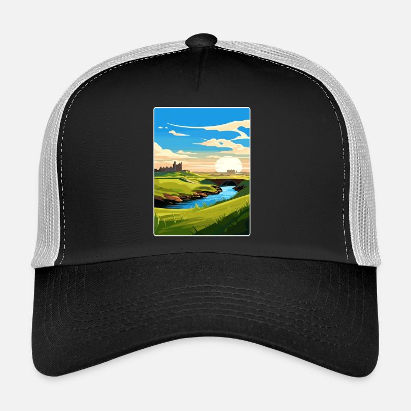 St Andrews Golf Course Ecosse Carte de voyage Andrew Casquette trucker 