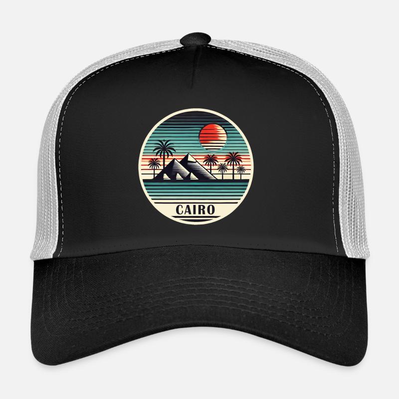 Cairo Egypt Pyramids Desert Trucker Cap