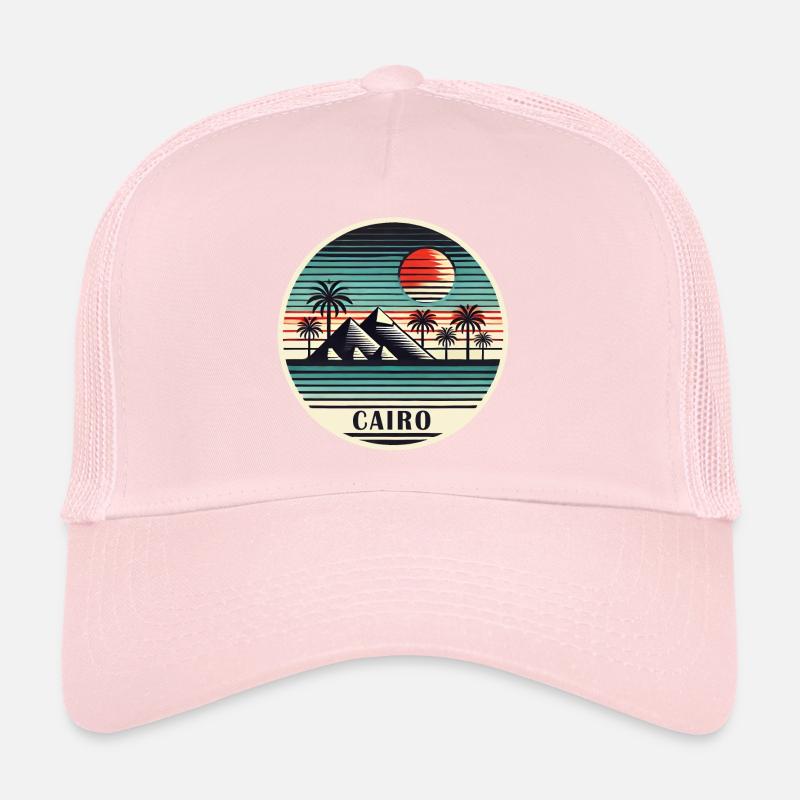 Le Caire, Égypte, Pyramides, Désert Casquette trucker 