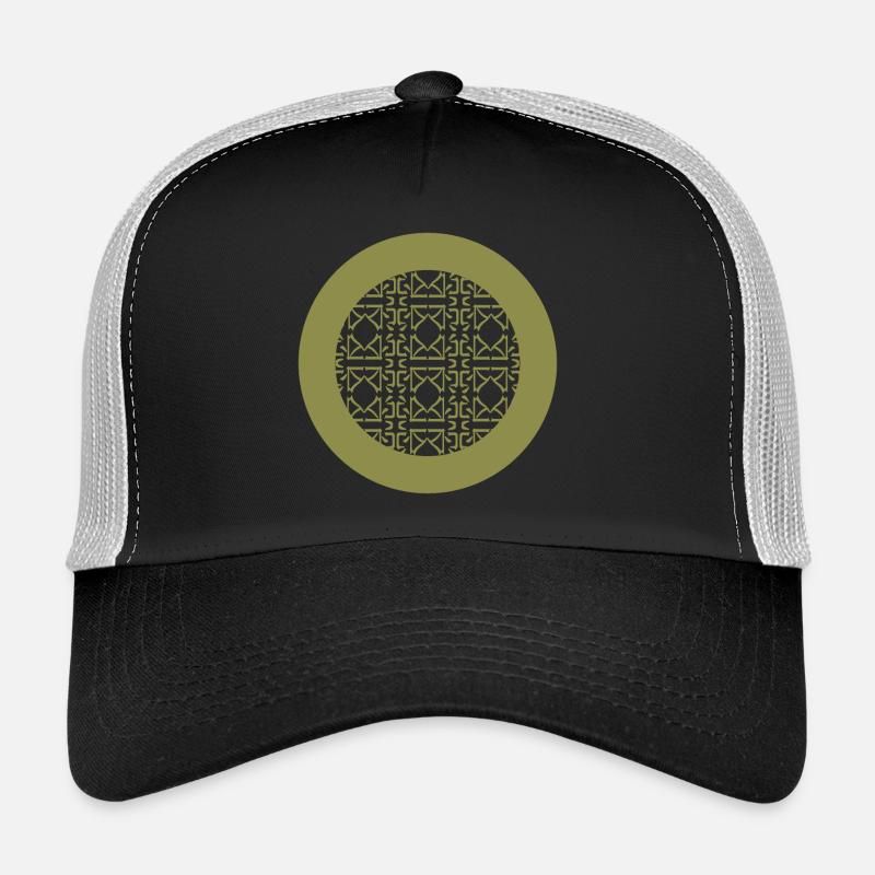 Circular-Decor Trucker Cap