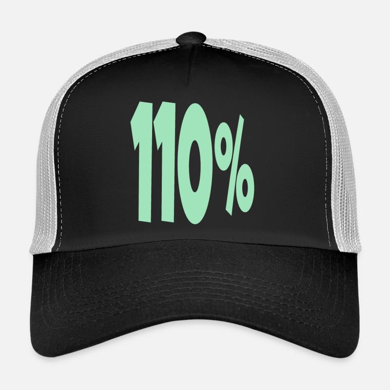 One Hundred and 10 Percent - Trucker Cap - black/stone grey