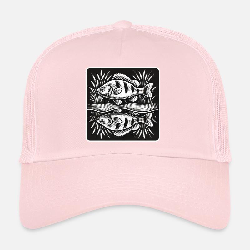 Perche, poisson, ange Casquette trucker 