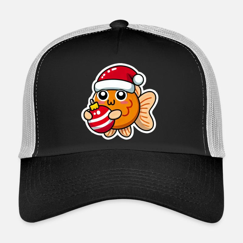 Poisson rouge Swain de Noël Casquette trucker 