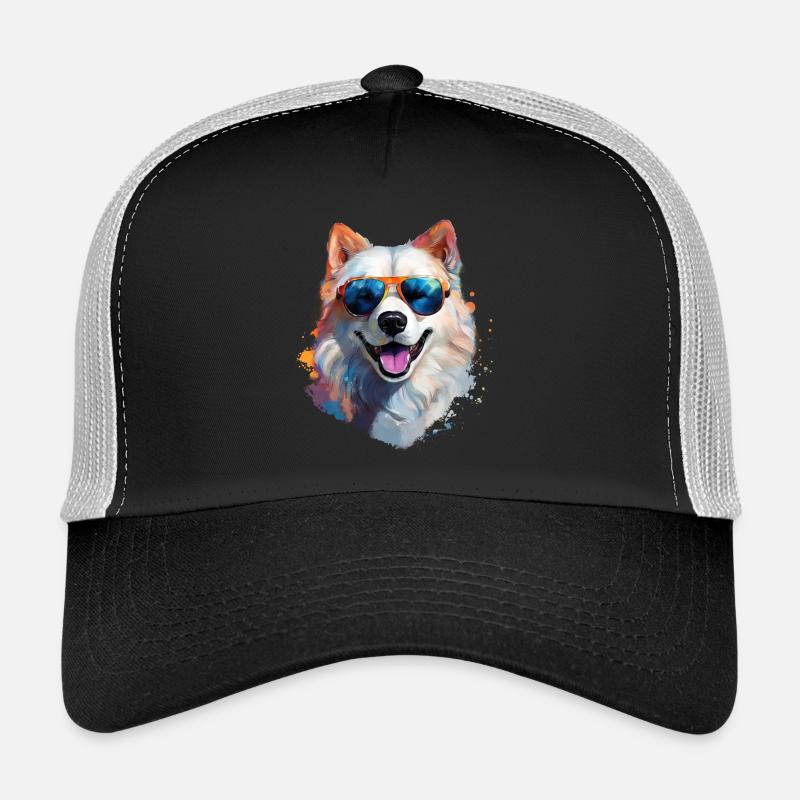 Samojede mit Sonnenbrille Trucker Cap