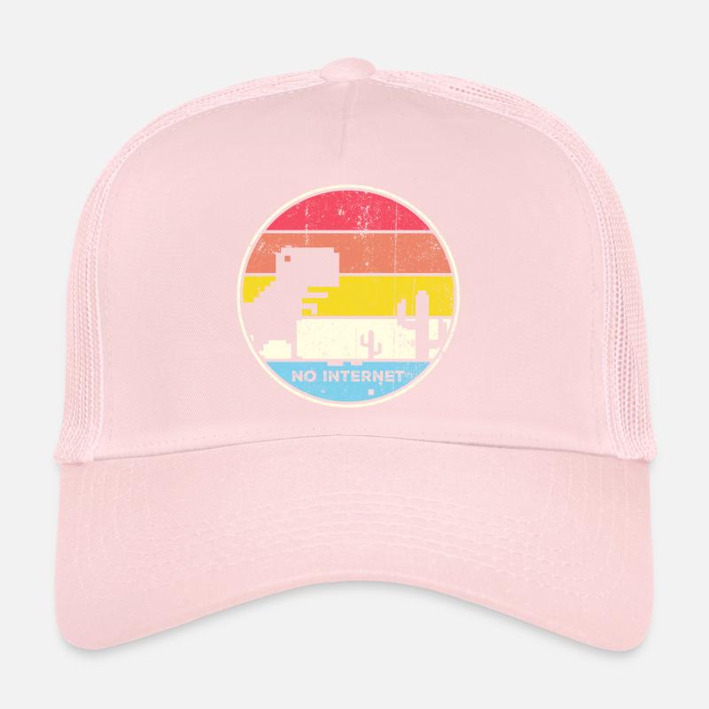 Desert Sunset Pixel Silhouette Casquette trucker 