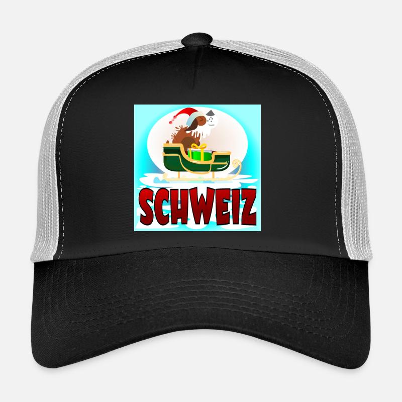 WEIHNACHTEN BERNHARDINER - SCHWEIZER HUND SCHWEIZ Trucker Cap