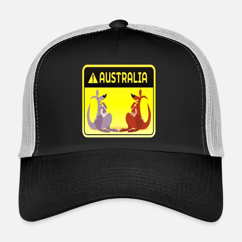 AUSTRALIA MARSUPIALS KANGAROO COUPLES Trucker Cap