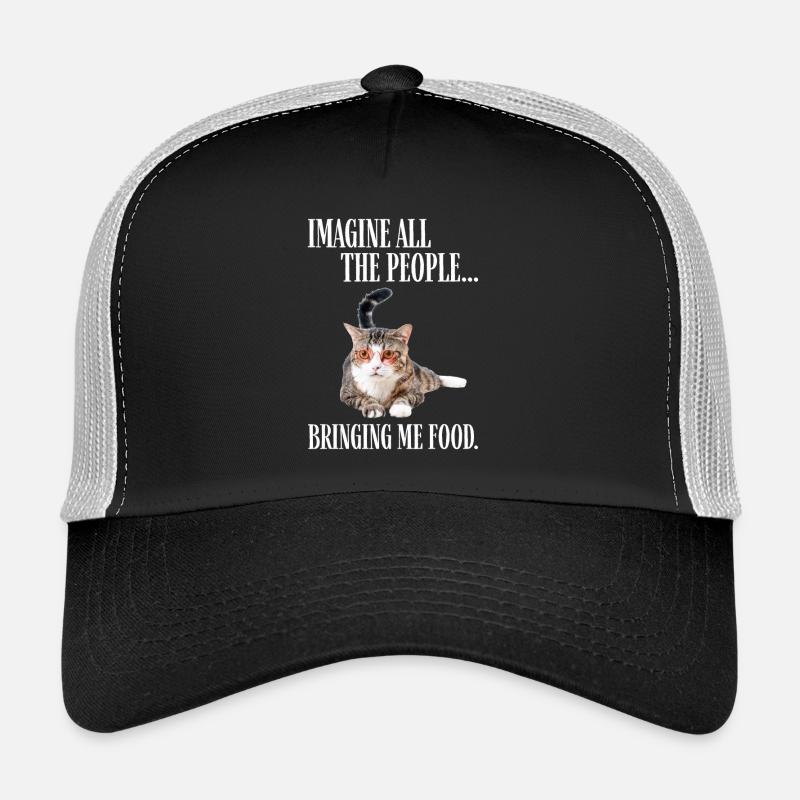 Chat à lunettes Casquette trucker 