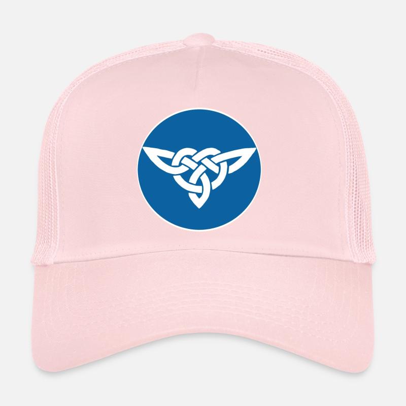 Oiseau celte bleu Casquette trucker 
